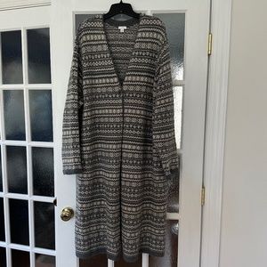 Long J.Jill V-neck Cardigan